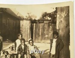 Antique 30s/40s Photograph African American Black Kids Boys Our Gang Dog Toys