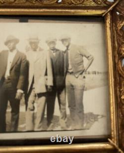 Antique African American ARTISTIC PHOTOGRAPH Friends With Ookaooka Car Framed