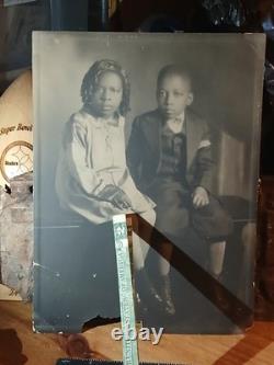 Antique African American BLACK EXCELLENCE SISTER AND BROTHER