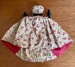 Antique African American Black Cloth Rag Doll Folk Art Peach on Dress Americana