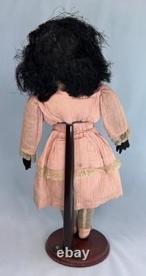 Antique African American Black Primitive Folk Art Cloth Rag Doll 18