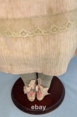 Antique African American Black Primitive Folk Art Cloth Rag Doll 18