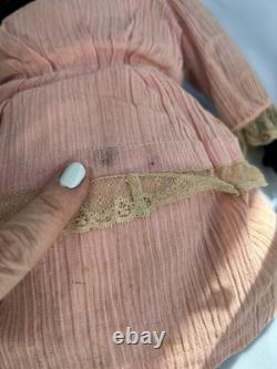 Antique African American Black Primitive Folk Art Cloth Rag Doll 18