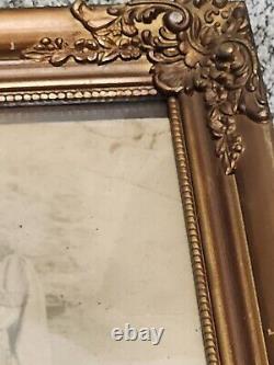 Antique African American Black Slaves Charcoal Chalk Drawing Painting