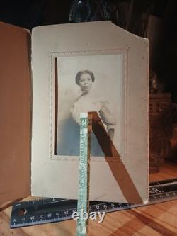 Antique African American Cabinet BLACK EXCELLENCE COLORED FEMALE