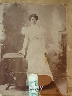 Antique African American Cabinet BLACK EXCELLENCE WHITE DRESS