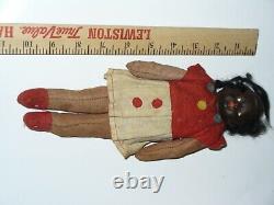 Antique African American Doll 10' long Black Americana