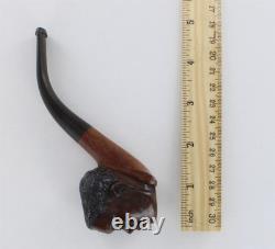 Antique African American Pipe 1940 Black Male Smoking Tobacco Sculpture