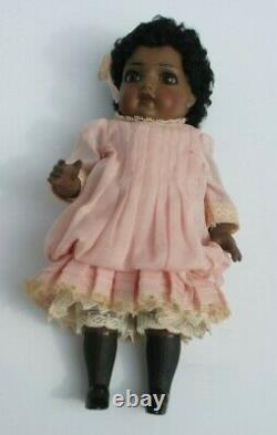 Antique All Bisque French Jumeau Doll 7.75 Inch Reproduction Made By Artist