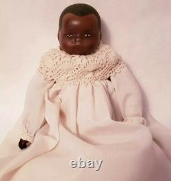 Antique Black African American Bisque Baby Doll Bye Lo Baby