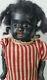 Antique Black Bisque Head German Doll 5Part Composition Body 9Boy or Girl Child