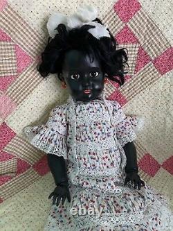 Antique Black Doll Simon Halbig/Kammer and Reinhardt RARE Precious Flirty Eyed