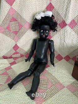 Antique Black Doll Simon Halbig/Kammer and Reinhardt RARE Precious Flirty Eyed