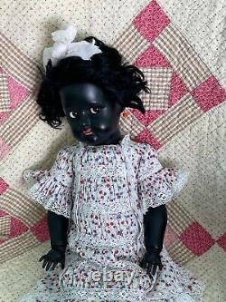 Antique Black Doll Simon Halbig/Kammer and Reinhardt RARE Precious Flirty Eyed