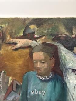Antique Black Family Painting African American Impressionist Wpa Era Mystery Art
