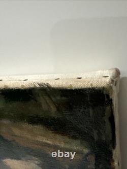 Antique Black Family Painting African American Impressionist Wpa Era Mystery Art