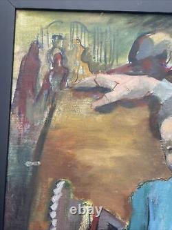 Antique Black Family Painting African American Wpa Regionalism Impressionism Oil