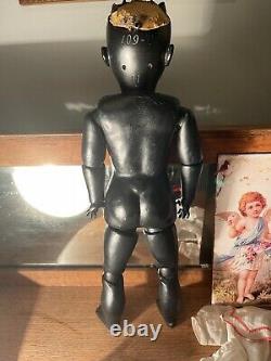 Antique Black HANDWERCK Doll Rare Mold 109Factory Original Clothing