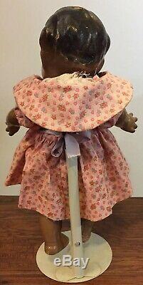 Antique Black Scootles 12 Composition Doll By Kewpie Artist Rose ONeil