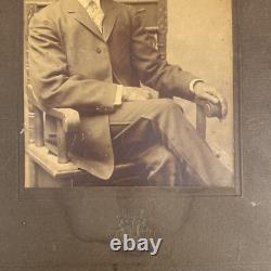 Antique Black White AFRICAN AMERICAN Photograph Estate Find Cabinet Card