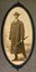 Antique Boarded Cabinet Photo Handsome African American Black Man Umbrella Hat