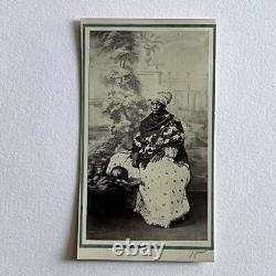 Antique CDV Photograph Black African Woman Slavery Rio De Janeiro Brazil