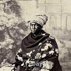 Antique CDV Photograph Black African Woman Slavery Rio De Janeiro Brazil