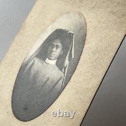 Antique Cabinet Card Photograph 1st Black African American Nurse Chicago IL