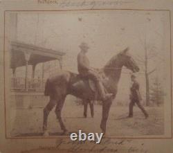 Antique Early Kodak Black Groom African American Boy Horse Alexandria Va Photo