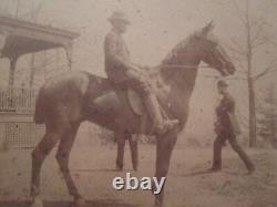 Antique Early Kodak Black Groom African American Boy Horse Alexandria Va Photo