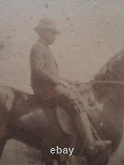 Antique Early Kodak Black Groom African American Boy Horse Alexandria Va Photo