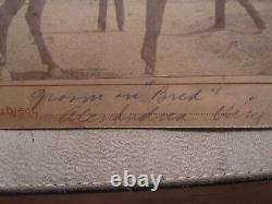 Antique Early Kodak Black Groom African American Boy Horse Alexandria Va Photo