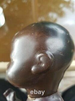 Antique German Armand Marseille Black Baby Doll, Composition Head And Body, Rare