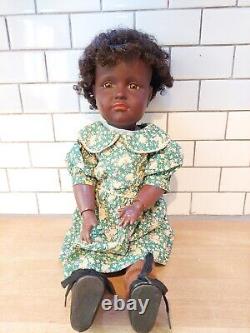 Antique German RARE! Kammer & Reinhardt KR Doll #114 Black Child Doll