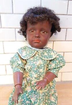 Antique German RARE! Kammer & Reinhardt KR Doll #114 Black Child Doll