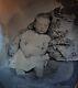 Antique Hidden Father Or African American Man Artistic Angel Baby Tintype Photo