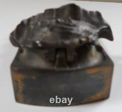 Antique Judd 4557 Inkwell Black, African-American Memorabilia Cast Iron c1925