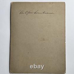 Antique Large Photograph On Board Charming Black African American Boy Moore