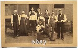 Antique Occupational Photo NYC Leather Textile Worker African American Black Man