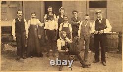 Antique Occupational Photo NYC Leather Textile Worker African American Black Man