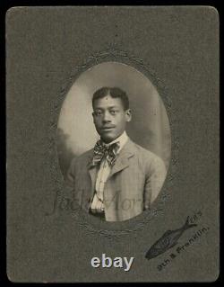 Antique Photo African American Man Dated St. Louis 1903 Handsome Photo Black