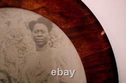 Antique Photo Framed Black African American family Portrait