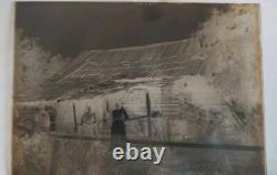 Antique Photograph On Glass Black African American Family 6 By 8