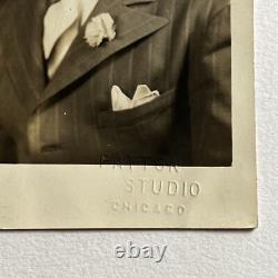 Antique RPPC Real Photograph Postcard Handsome Black African American Man ID