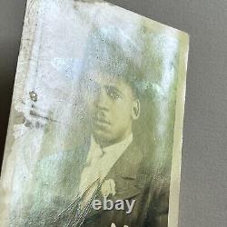 Antique RPPC Real Photograph Postcard Handsome Black African American Man ID