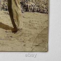 Antique RPPC Real Postcard Group Handsome Black African American Men St Louis