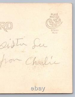 Antique RPPC portrait black man on sidewalk African American Real Photo Postcard