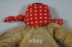 Antique R. F. Outcault Black & Yellow Kid Folk Art Americana Cloth Doll C&W 11