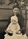 Antique Tintype Photo Baby & African American Black Nanny Photo