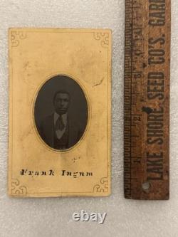 Antique Tintype Photo Of An African American Black Man Identified Louisville KY